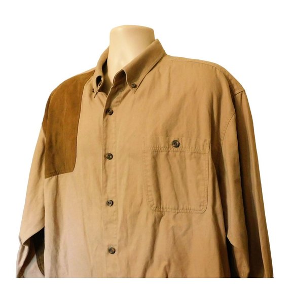 RedHead Shooting Shirt XLT Brown Hunting Quilted Pads Long Sleeve - Picture 2 of 8